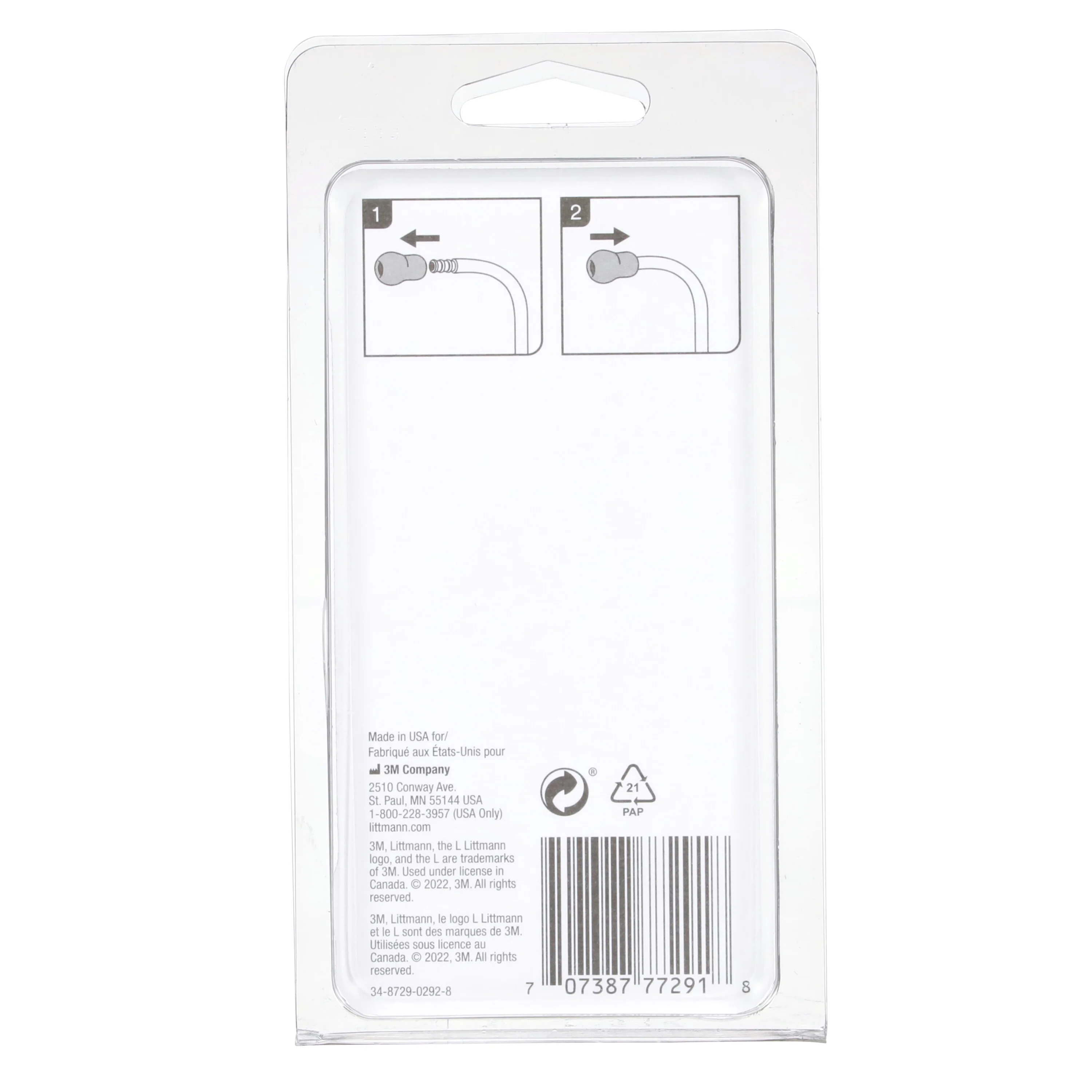 Littmann® Stethoscope Spare Parts Kit, Snap Tight Soft-Sealing Eartips, Grey, Large and Small - Image 4