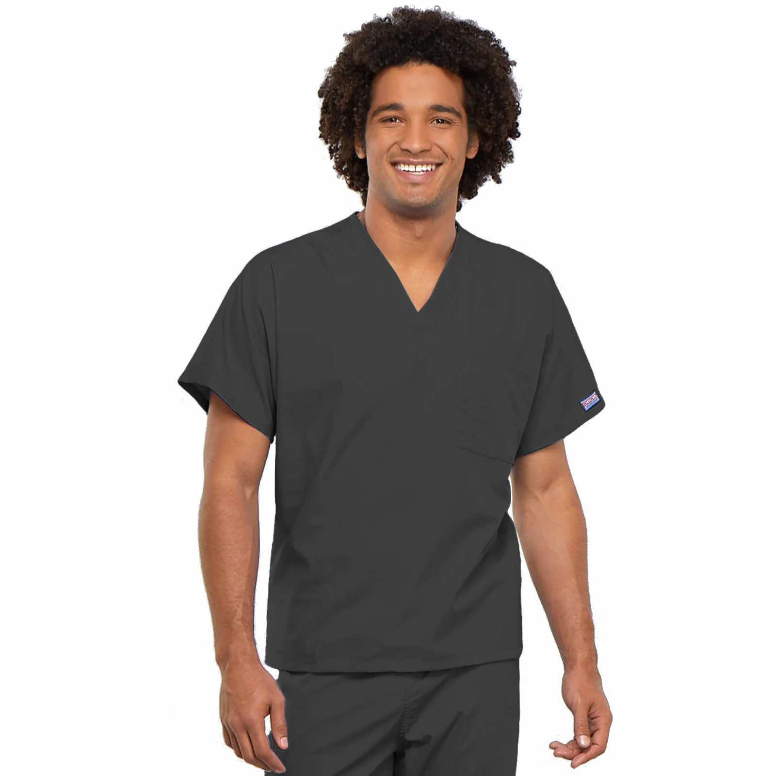 Cherokee WorkWear Unisex Tunic Scrub Top - Image 12