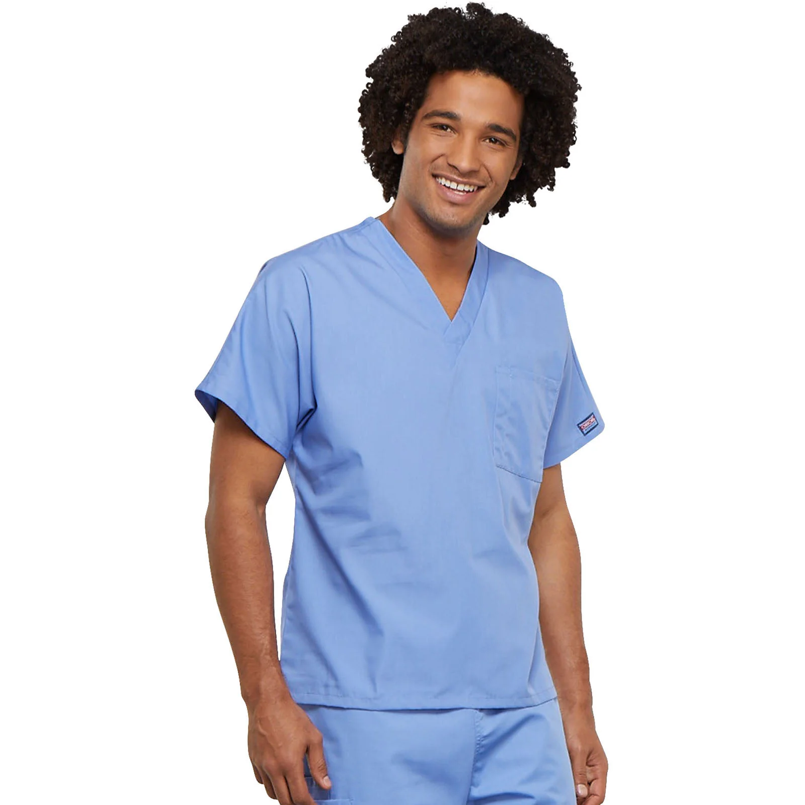 Cherokee WorkWear Unisex Tunic Scrub Top - Image 3