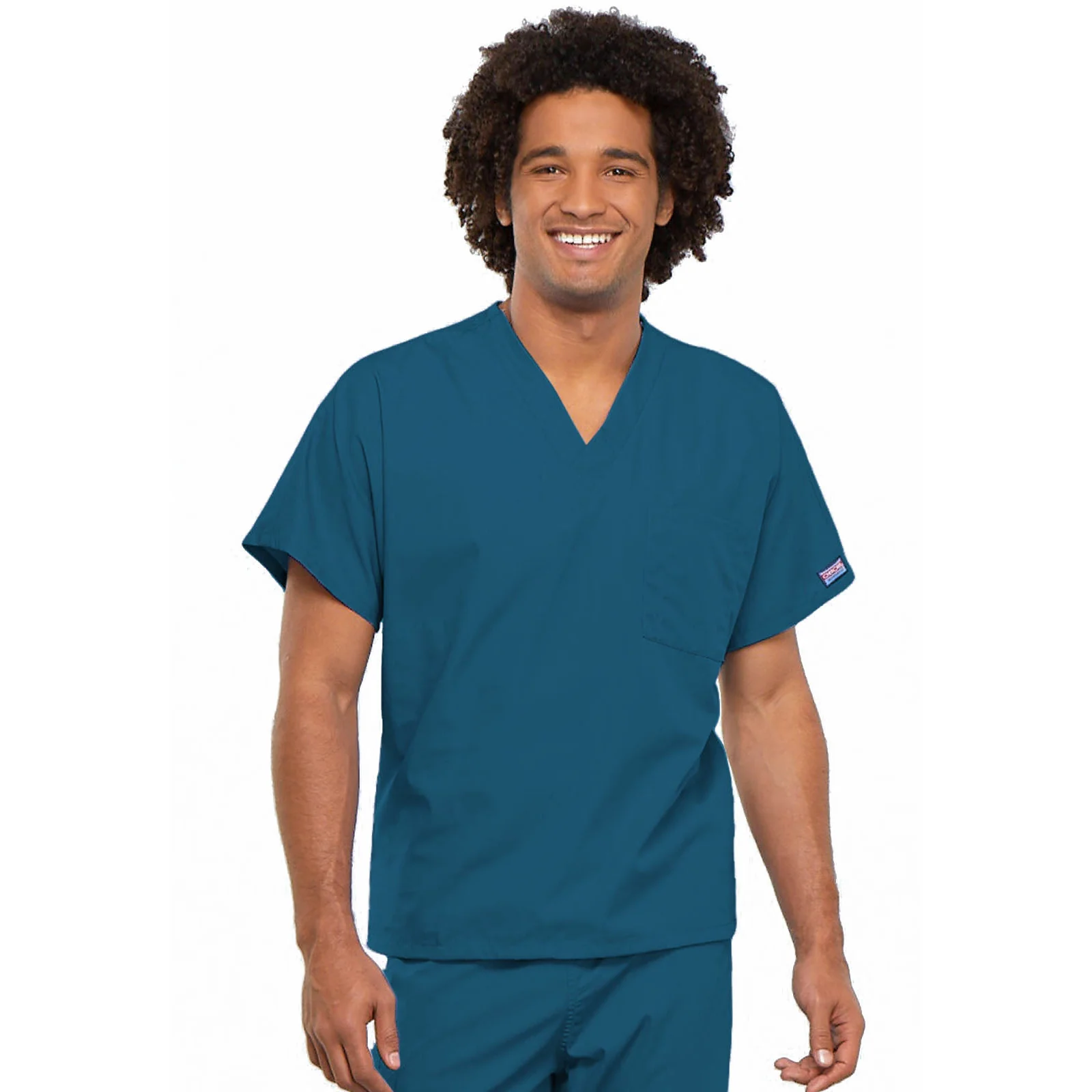 Cherokee WorkWear Unisex Tunic Scrub Top - Image 4
