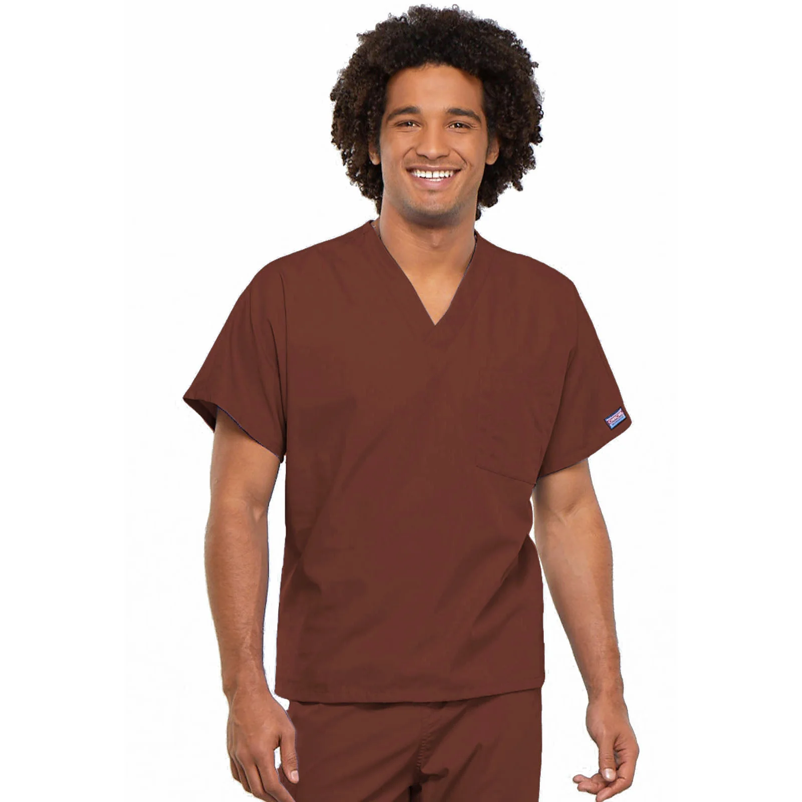 Cherokee WorkWear Unisex Tunic Scrub Top - Image 6