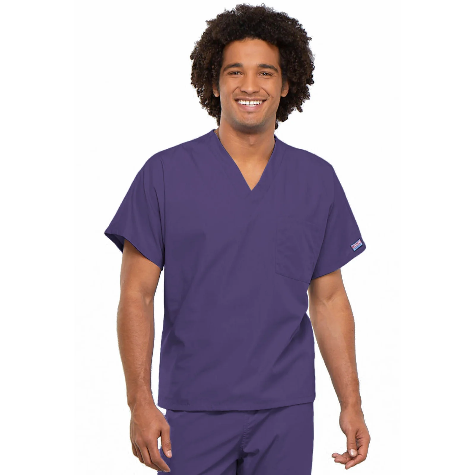 Cherokee WorkWear Unisex Tunic Scrub Top - Image 7