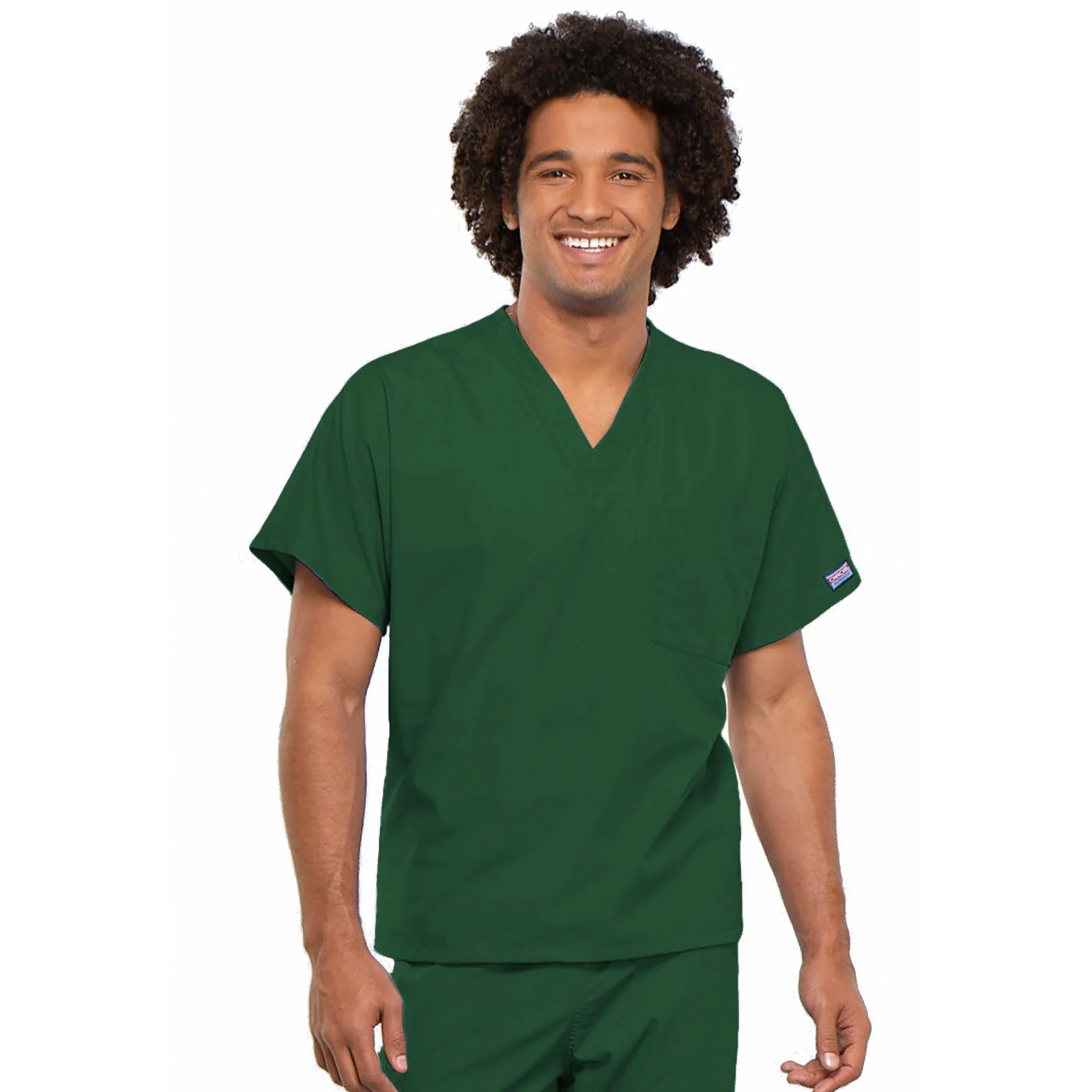Cherokee WorkWear Unisex Tunic Scrub Top - Image 8