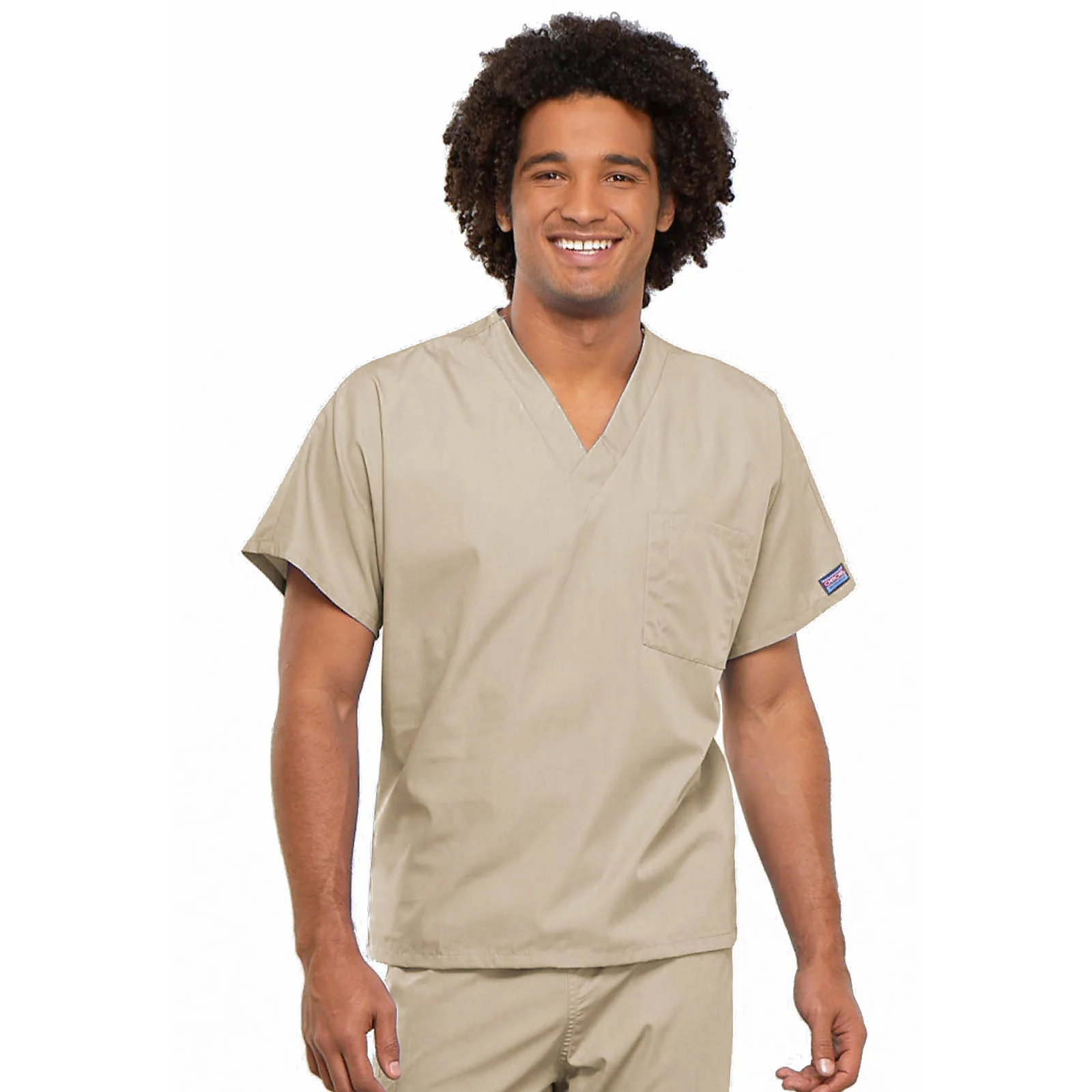 Cherokee WorkWear Unisex Tunic Scrub Top - Image 9