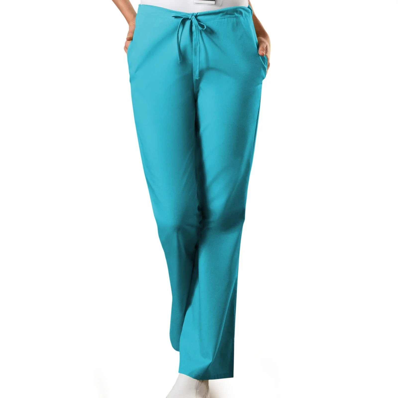 Cherokee WorkWear Women's Flare Leg Drawstring Scrub Pant - Petite - Image 15