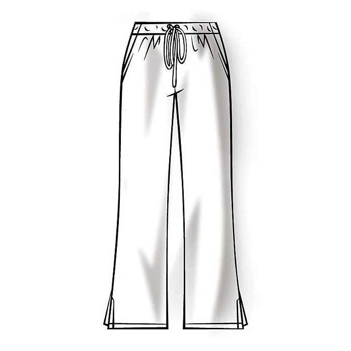 Cherokee WorkWear Women's Flare Leg Drawstring Scrub Pant - Petite - Image 17