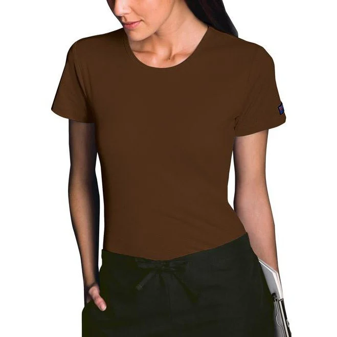 Cherokee WorkWear Women's Round Neck Short Sleeve Tee - Image 68