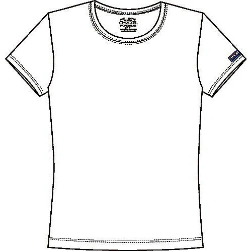 Cherokee WorkWear Women's Round Neck Short Sleeve Tee - Image 9
