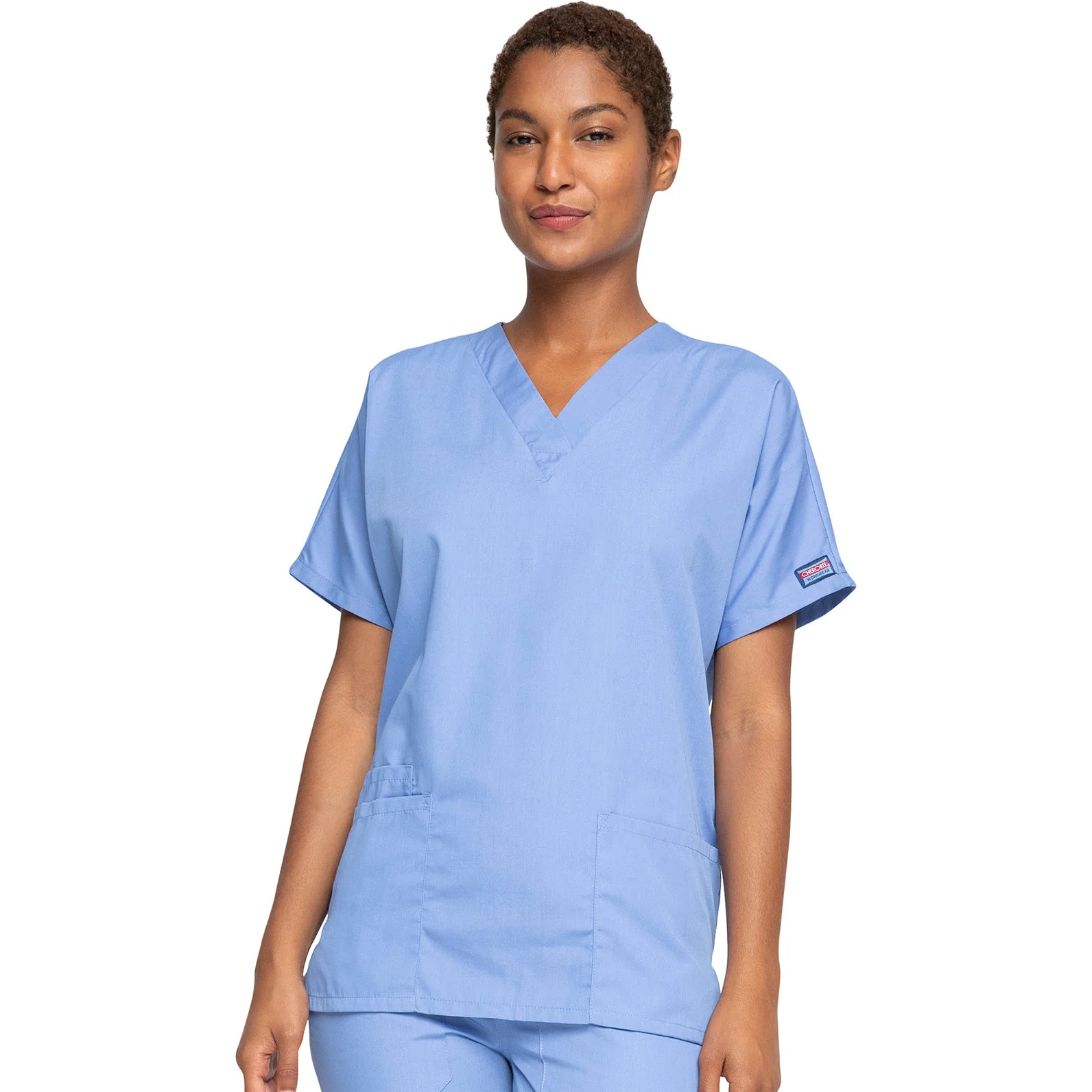 Cherokee WorkWear Women's V-Neck Tunic Scrub Top - Image 5