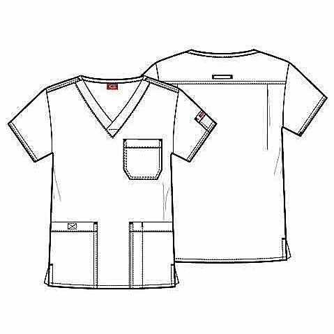 Dickies EDS Men's Raglan Sleeve Scrub Top - Image 5