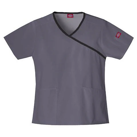 Dickies EDS Women's Mock Wrap Scrub Top - Image 4