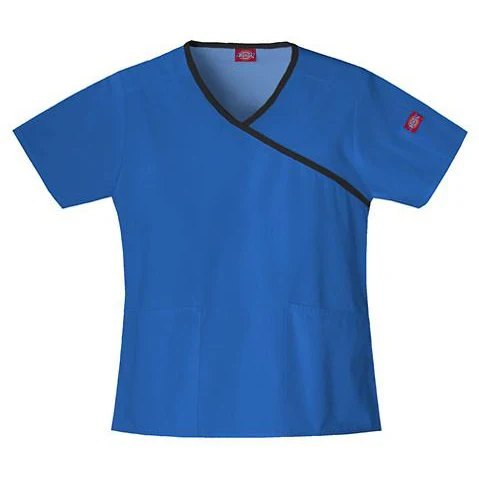Dickies EDS Women's Mock Wrap Scrub Top - Image 5