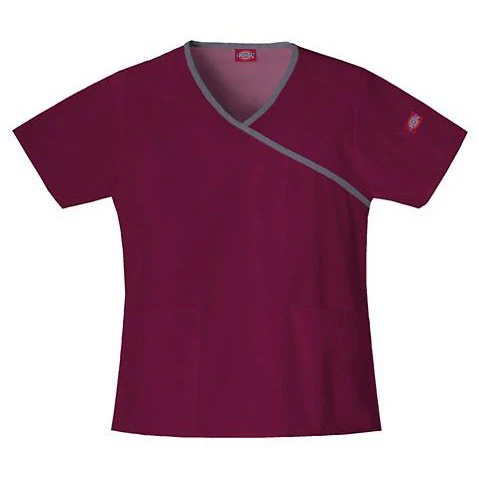 Dickies EDS Women's Mock Wrap Scrub Top - Image 6