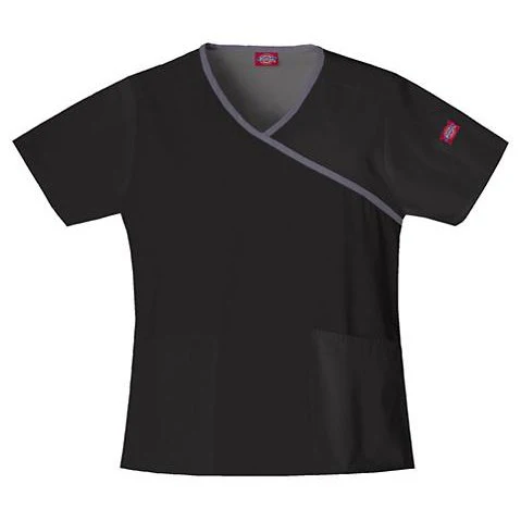 Dickies EDS Women's Mock Wrap Scrub Top - Image 7