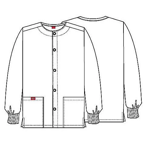 Dickies EDS Women's Warm-Up Scrub Jacket - Image 11