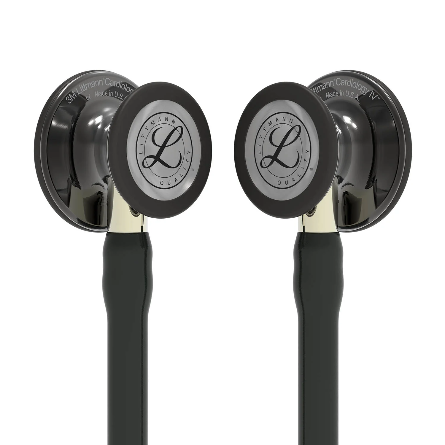 Littmann Cardiology IV Diagnostic Stethoscope: Polished Smoke & Black - Champagne Stem 6204 - Image 4