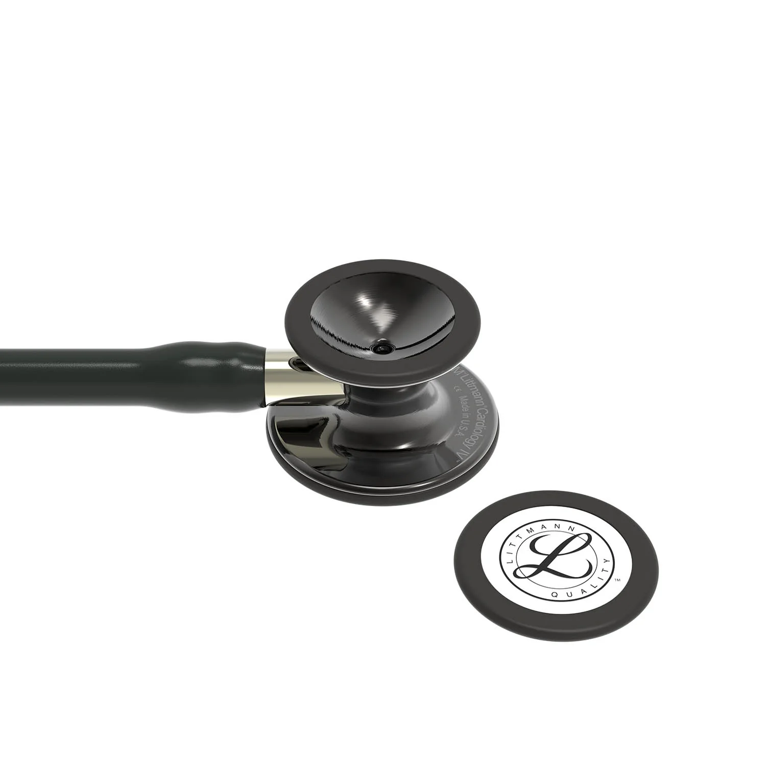 Littmann Cardiology IV Diagnostic Stethoscope: Polished Smoke & Black - Champagne Stem 6204 - Image 6