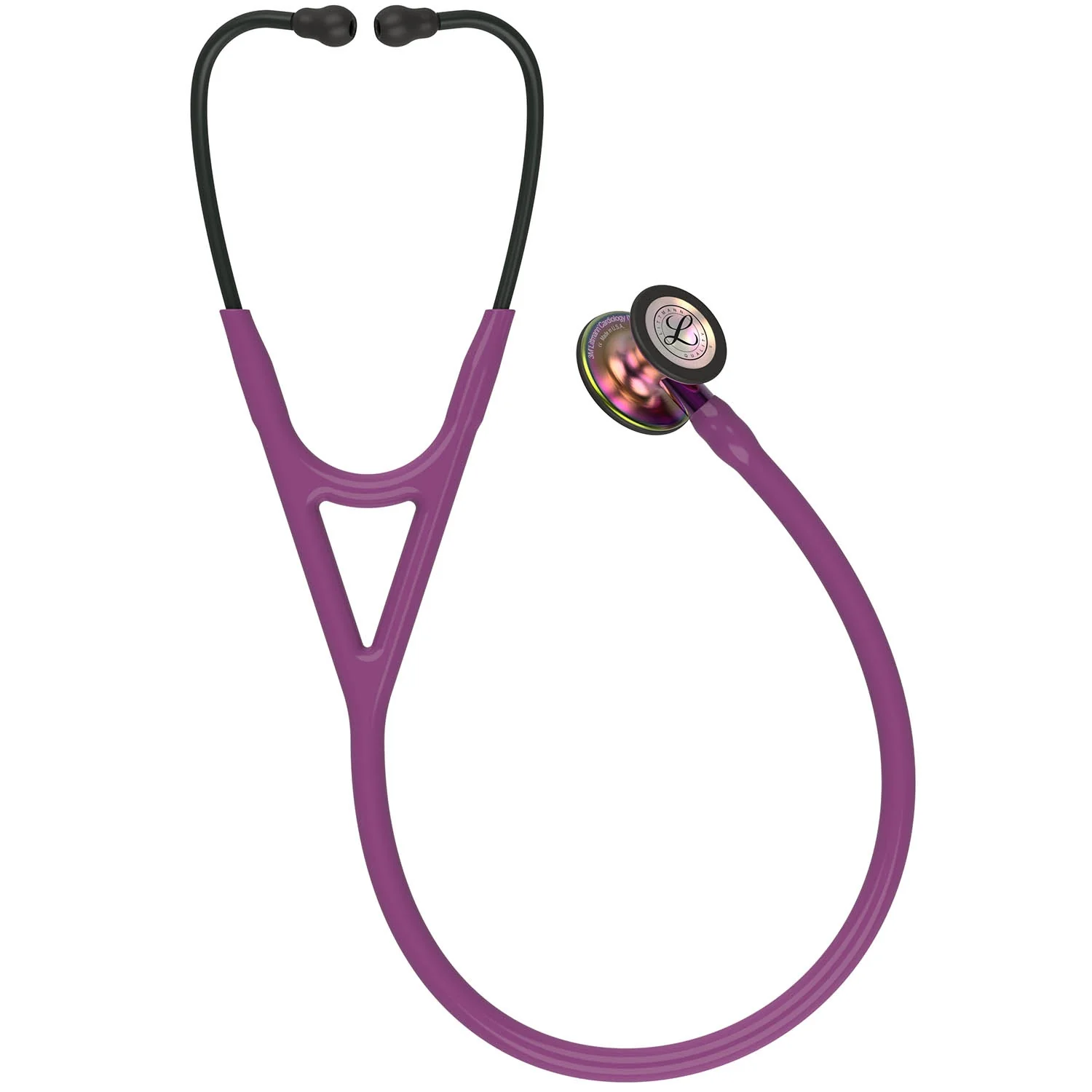 Littmann Cardiology IV Diagnostic Stethoscope: Rainbow & Plum - Violet Stem 6205 - Image 3