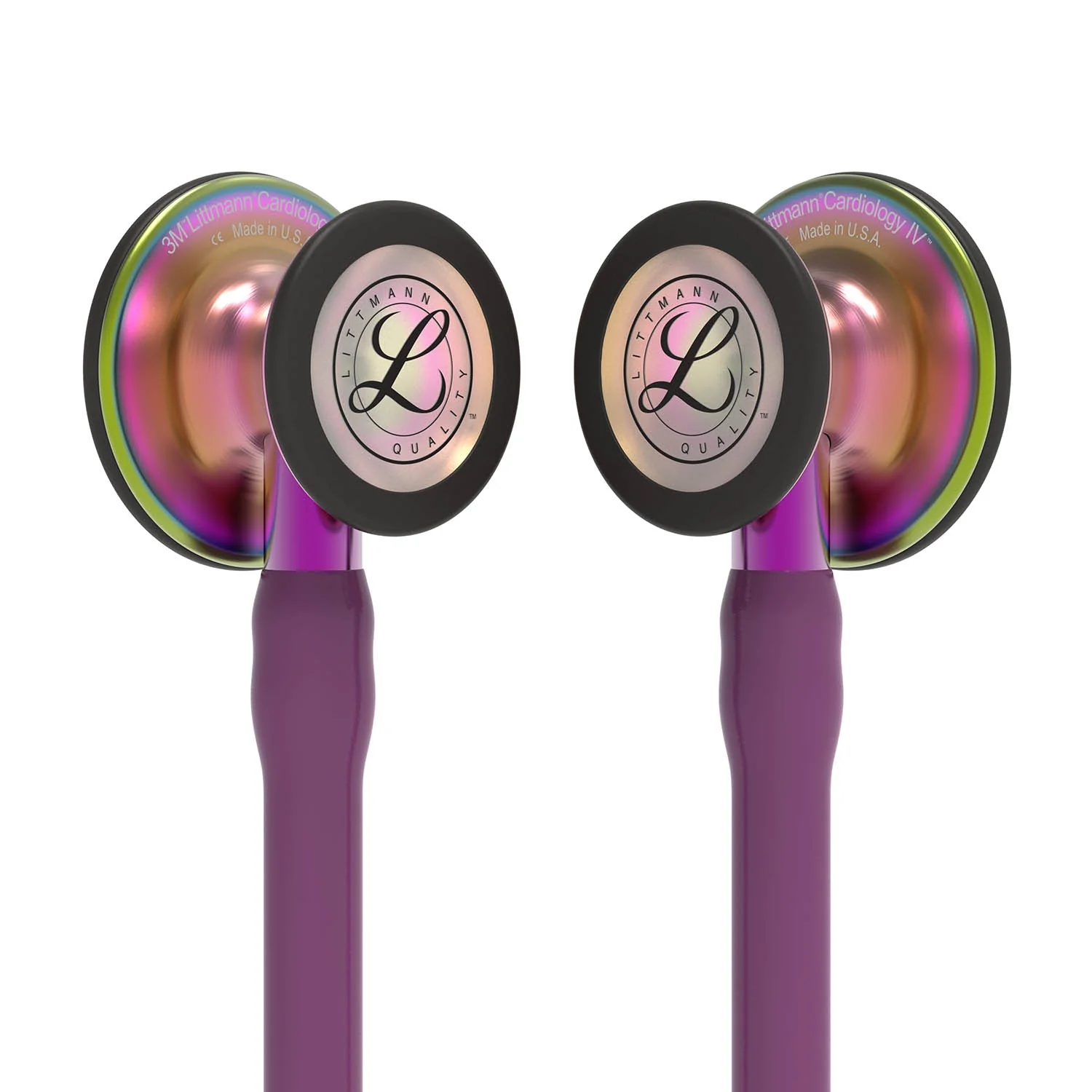 Littmann Cardiology IV Diagnostic Stethoscope: Rainbow & Plum - Violet Stem 6205 - Image 4