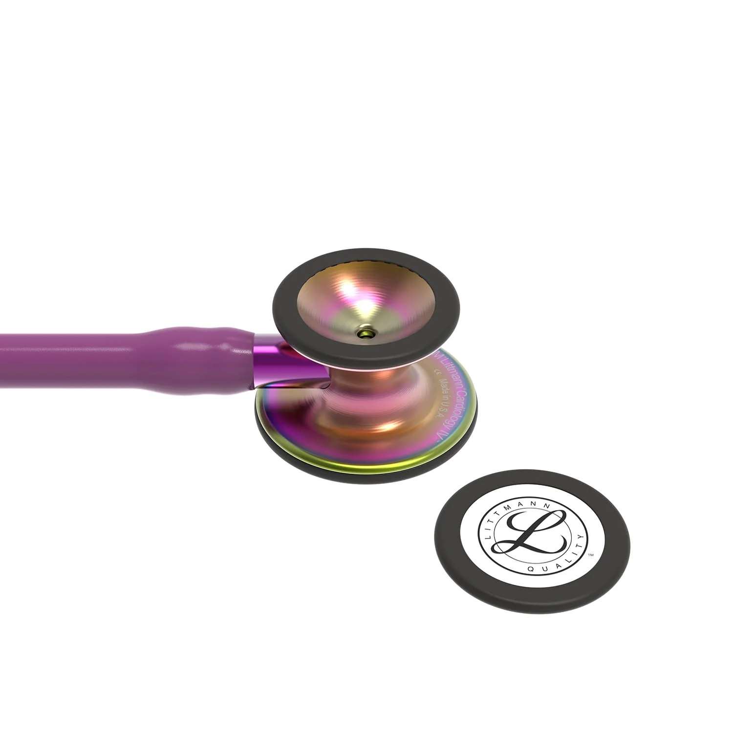 Littmann Cardiology IV Diagnostic Stethoscope: Rainbow & Plum - Violet Stem 6205 - Image 6