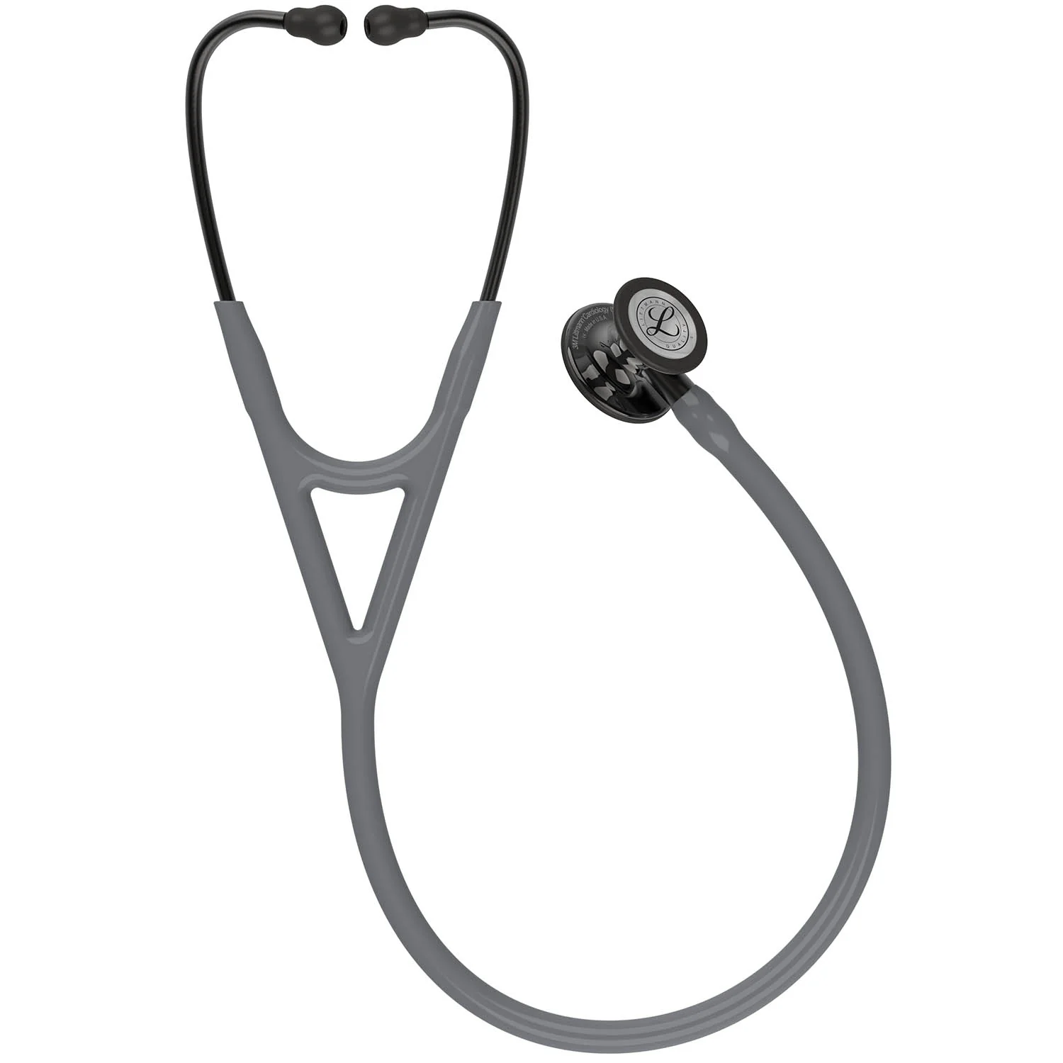 Littmann Cardiology IV Diagnostic Stethoscope: Polished Smoke & Gray - Smoke Stem 6238 - Image 3