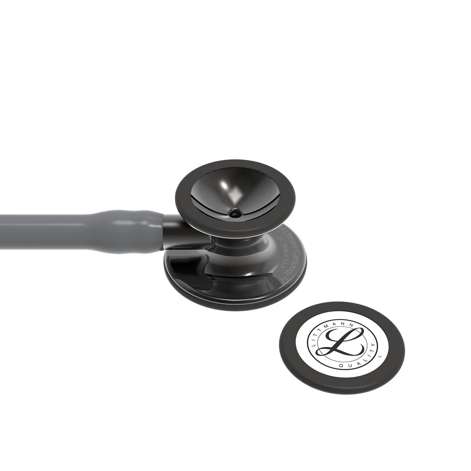 Littmann Cardiology IV Diagnostic Stethoscope: Polished Smoke & Gray - Smoke Stem 6238 - Image 6