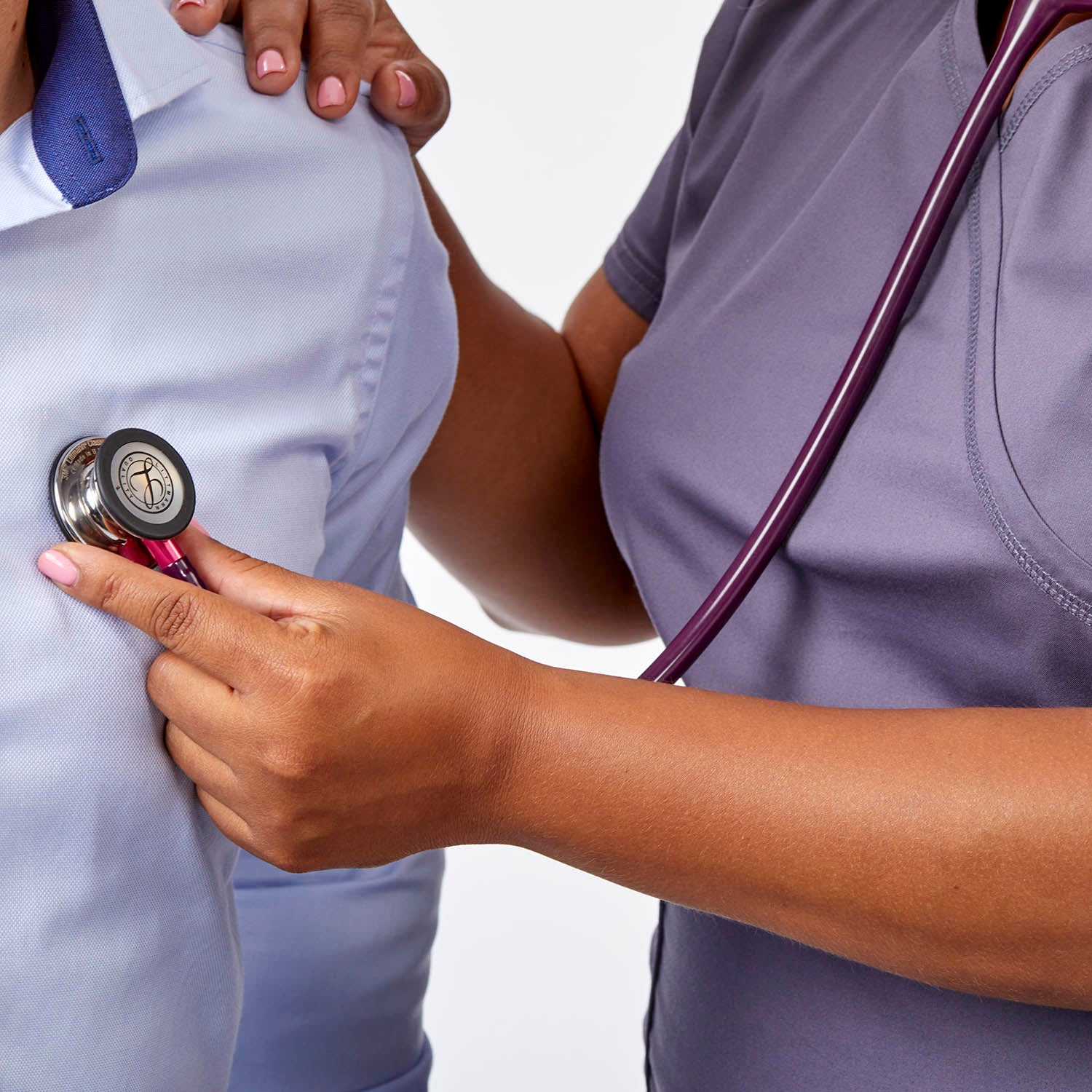 Littmann Classic III Monitoring Stethoscope: Mirror & Plum - Pink Stem 5960 - Image 5