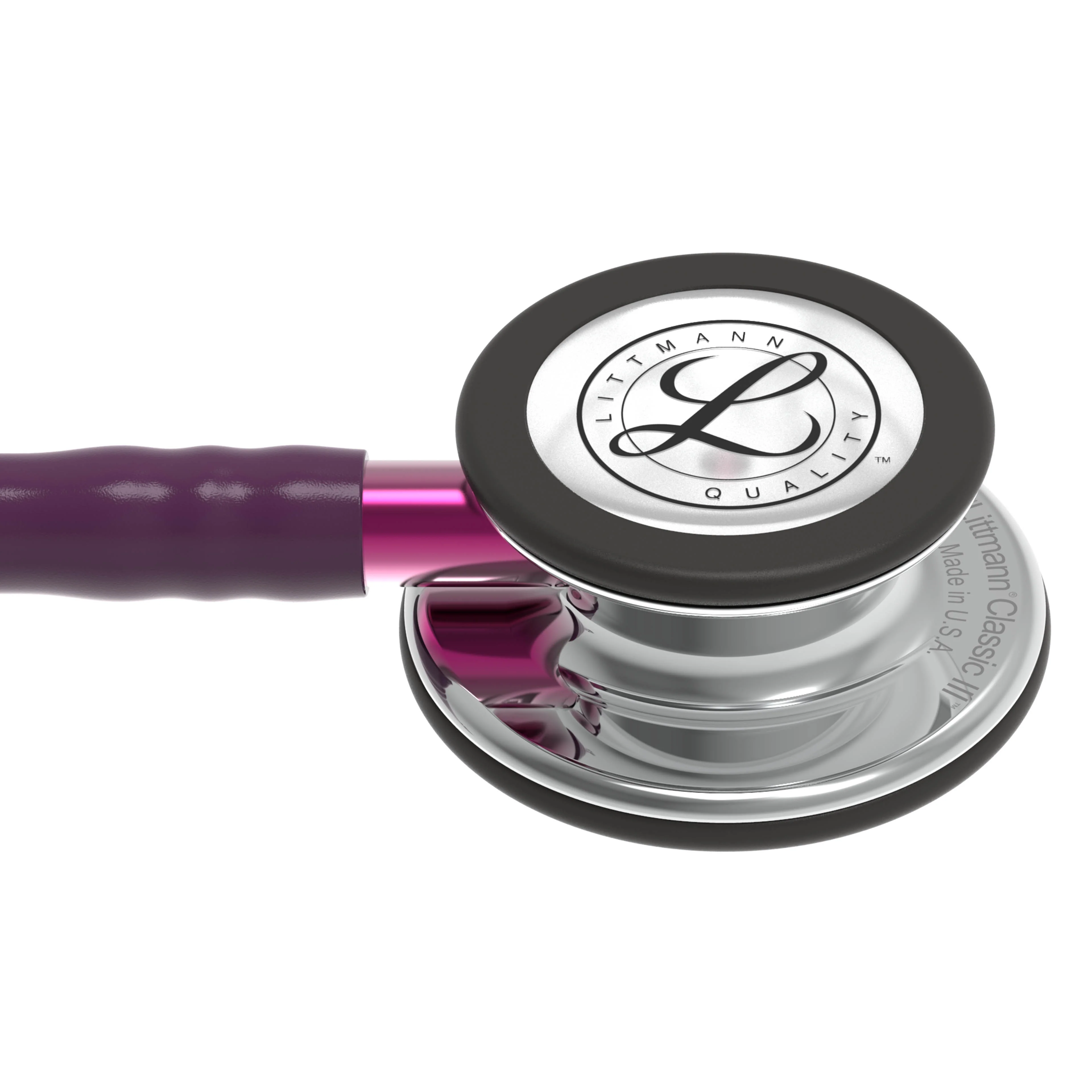 Littmann Classic III Monitoring Stethoscope: Mirror & Plum - Pink Stem 5960 - Image 6
