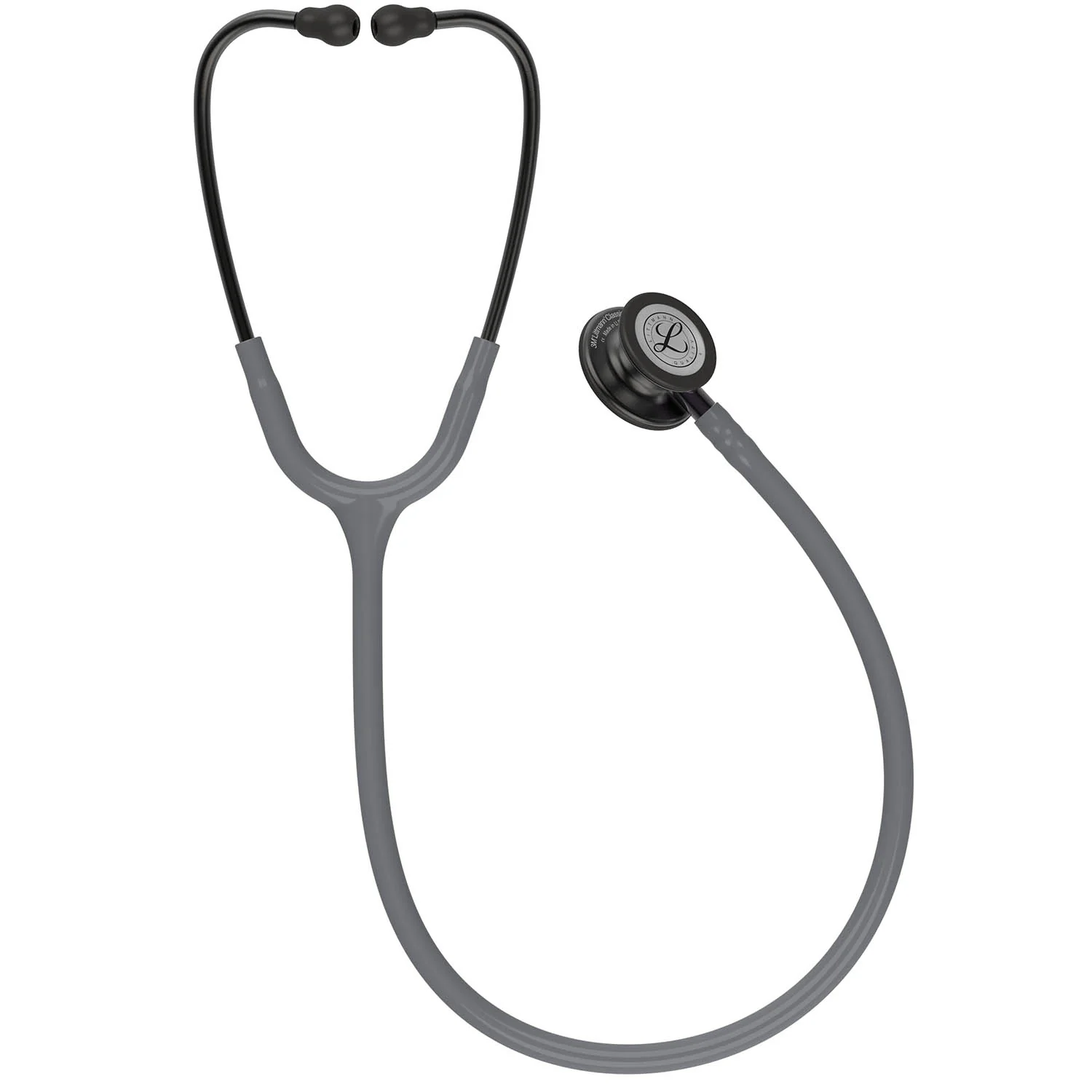 Littmann Classic III Monitoring Stethoscope: Smoke & Gray - Violet Stem 5873 - Image 4