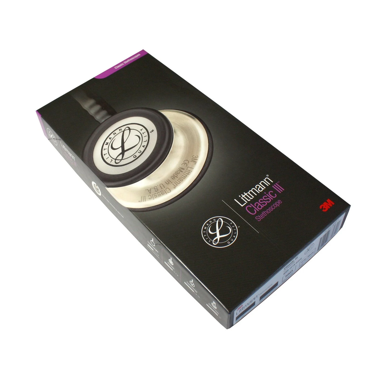 Littmann Classic III Monitoring Stethoscope: All Black 5803 - Image 14