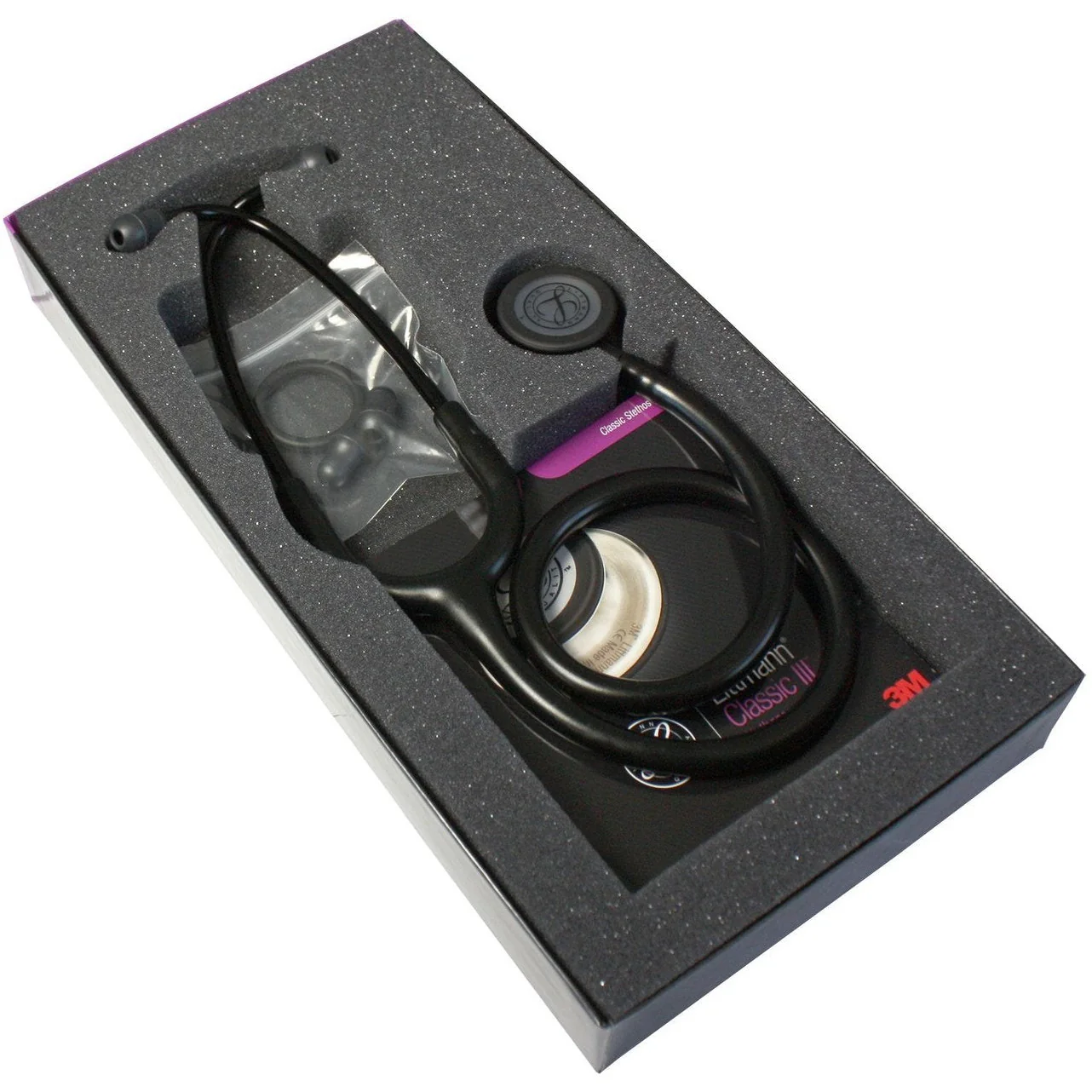 Littmann Classic III Monitoring Stethoscope: All Black 5803 - Image 15