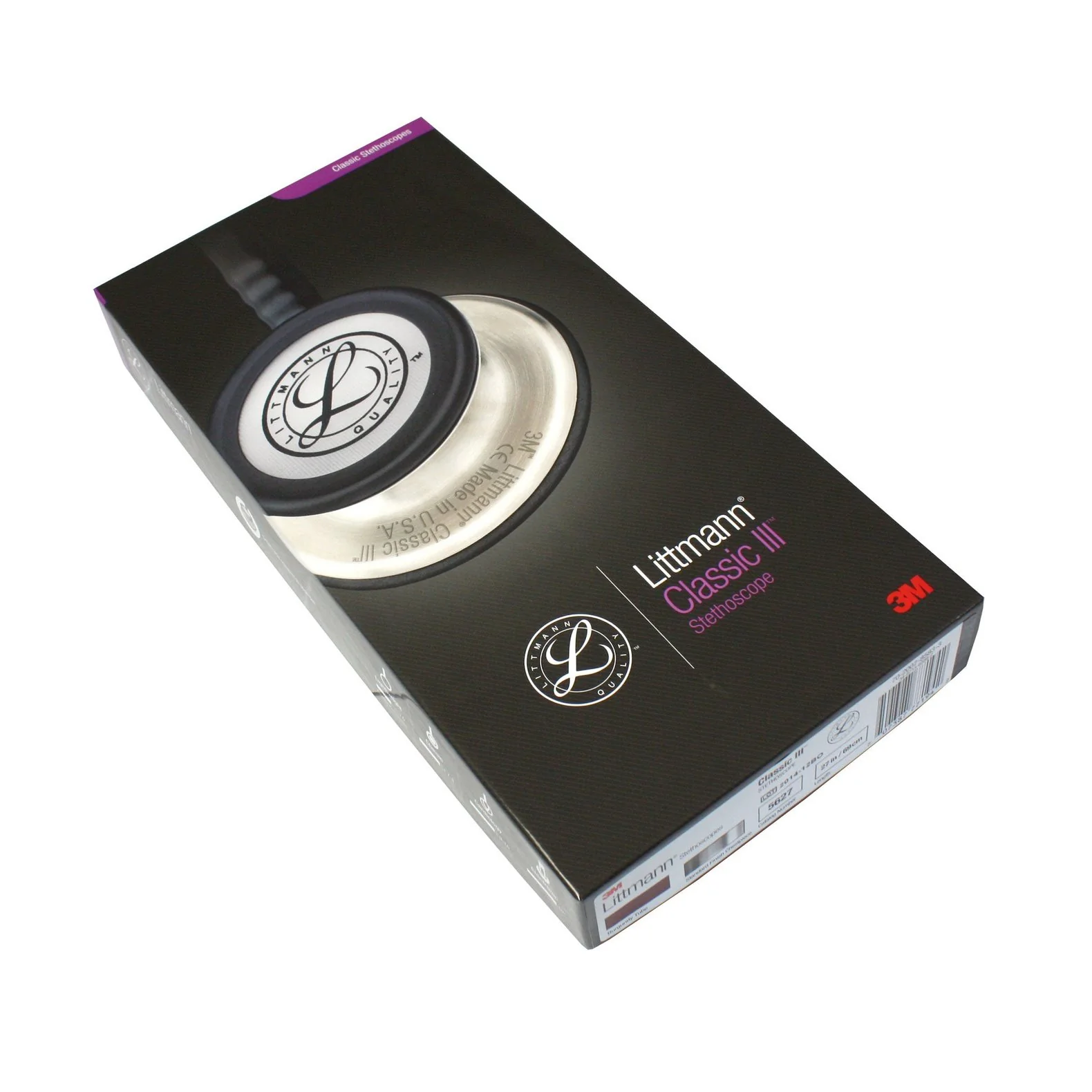 Littmann Classic III Monitoring Stethoscope: Burgundy 5627 - Image 14