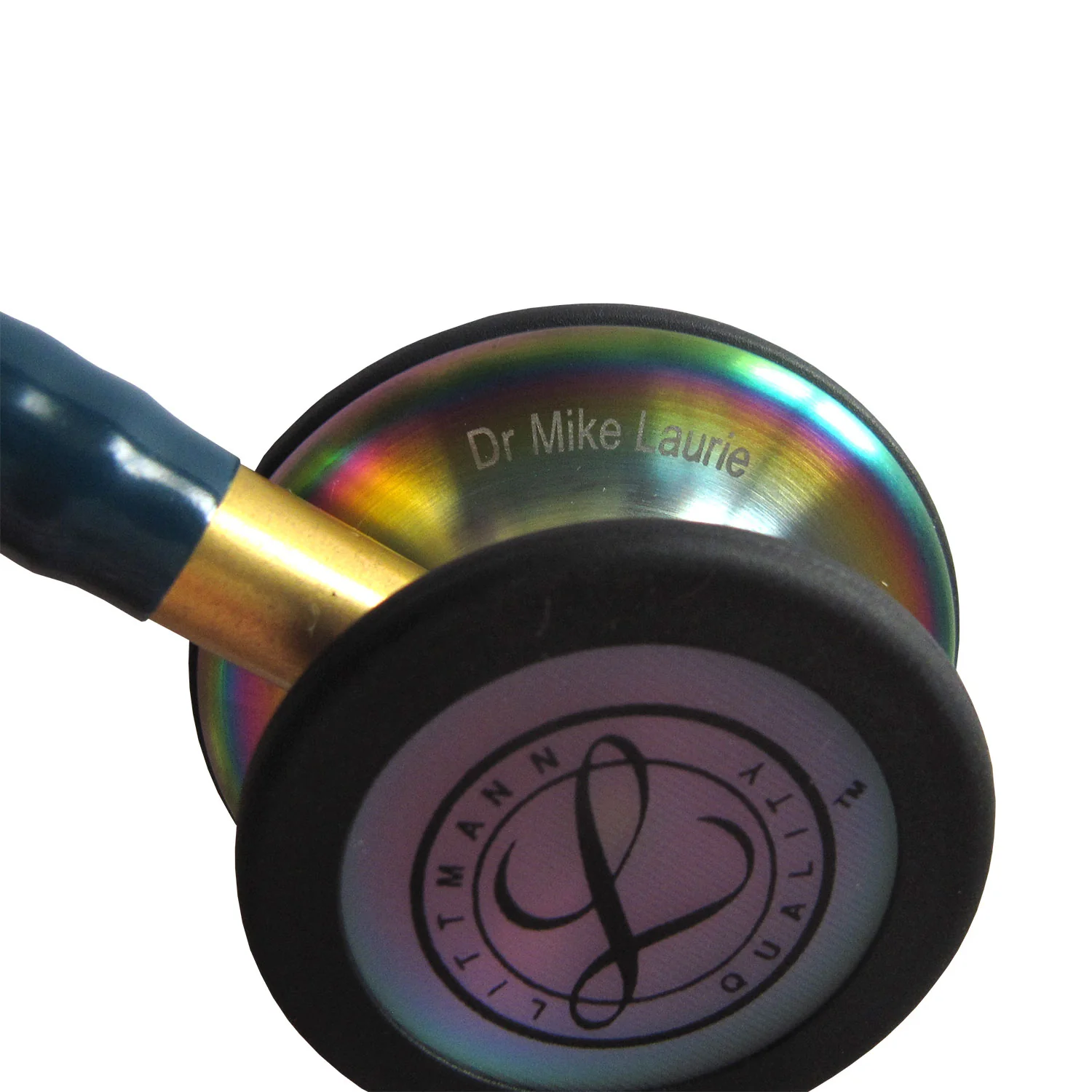 Littmann Classic III Monitoring Stethoscope: Caribbean Blue Rainbow 5807 - Image 10