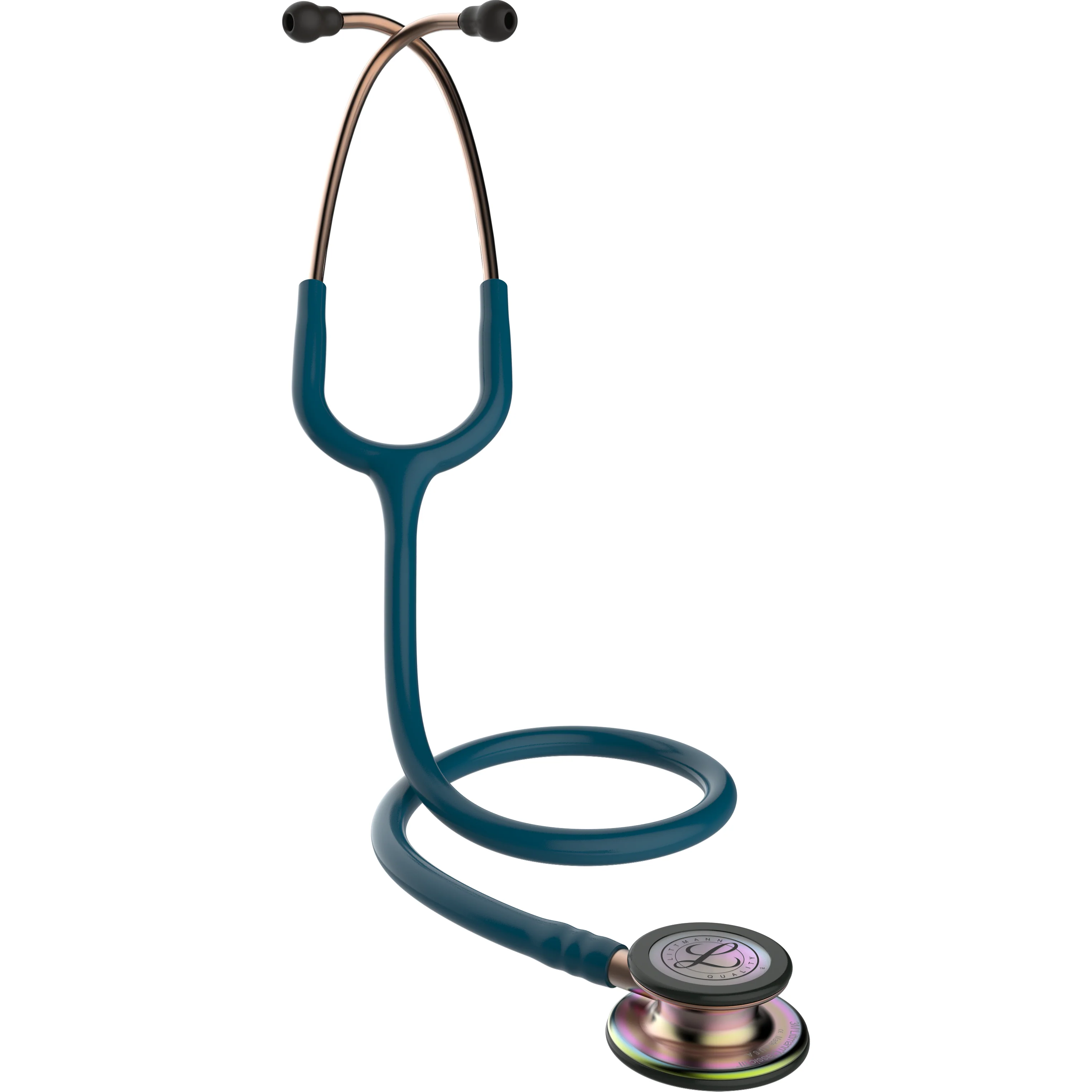 Littmann Classic III Monitoring Stethoscope: Caribbean Blue Rainbow 5807 - Image 3