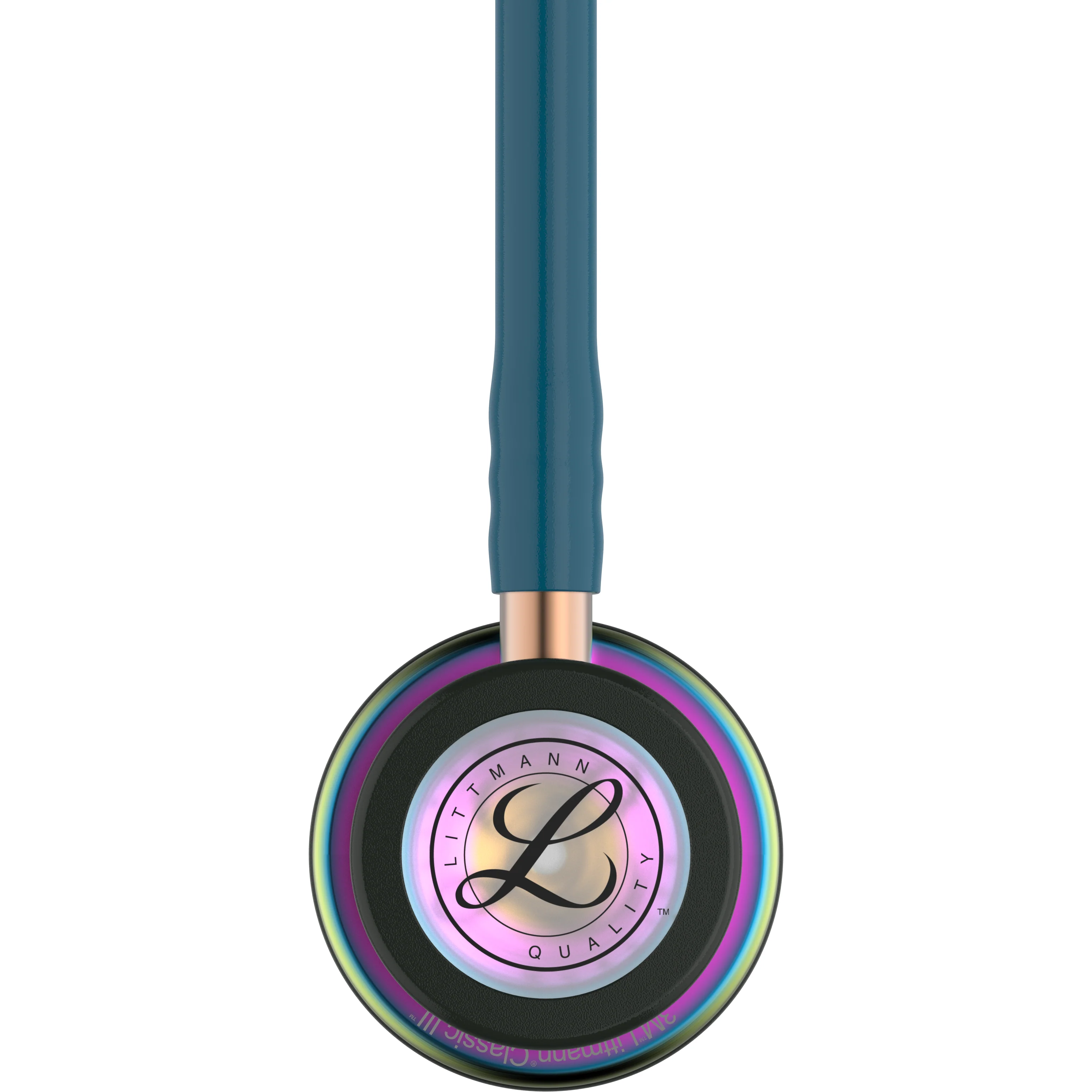 Littmann Classic III Monitoring Stethoscope: Caribbean Blue Rainbow 5807 - Image 5