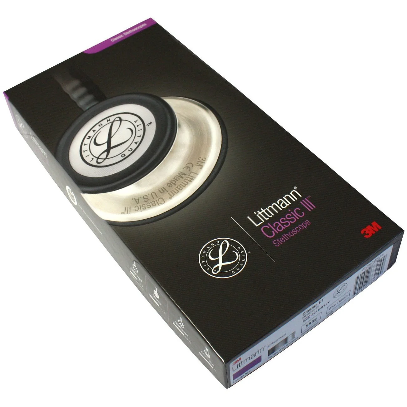 Littmann Classic III Monitoring Stethoscope: Lavender 5832 - Image 13