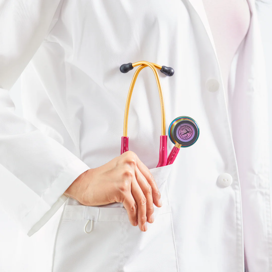 Littmann Classic III Monitoring Stethoscope: Raspberry Rainbow 5806 - Image 14