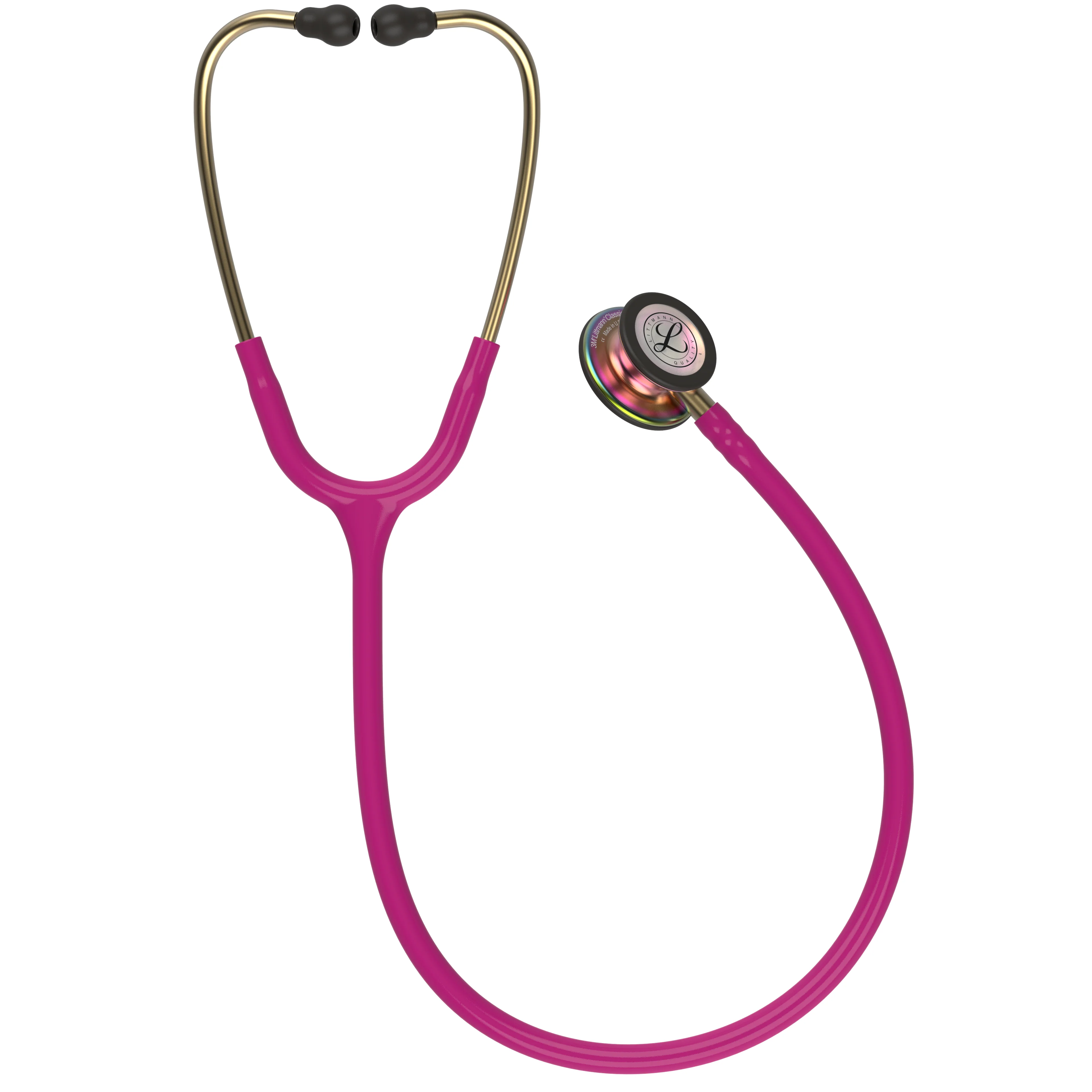 Littmann Classic III Monitoring Stethoscope: Raspberry Rainbow 5806 - Image 3