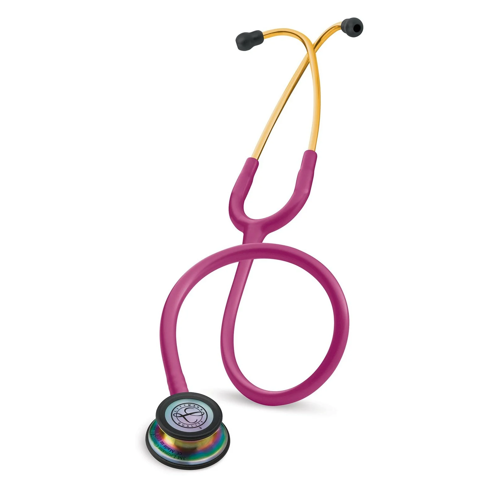 Littmann Classic III Monitoring Stethoscope: Raspberry Rainbow 5806 - Image 5