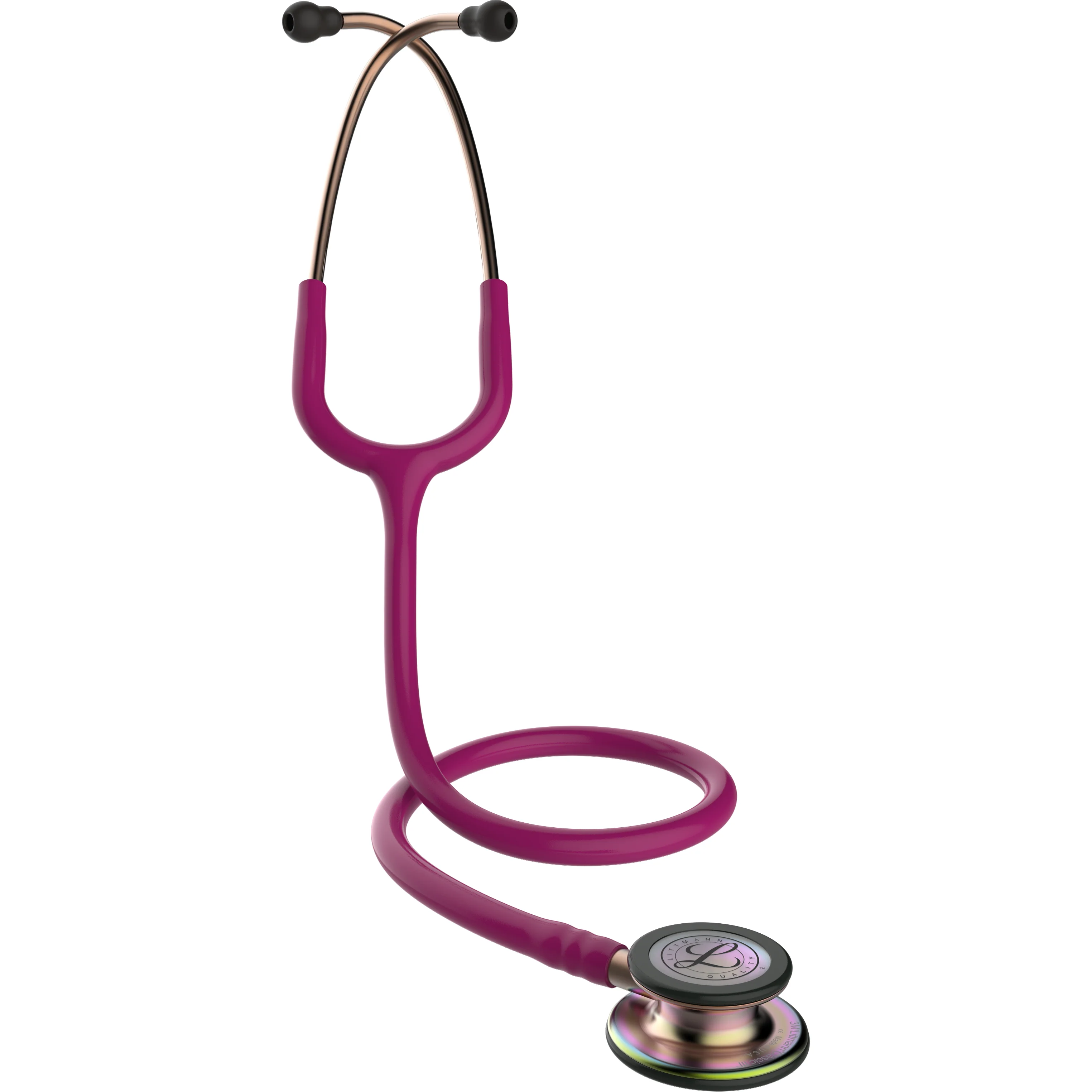 Littmann Classic III Monitoring Stethoscope: Raspberry Rainbow 5806 - Image 6
